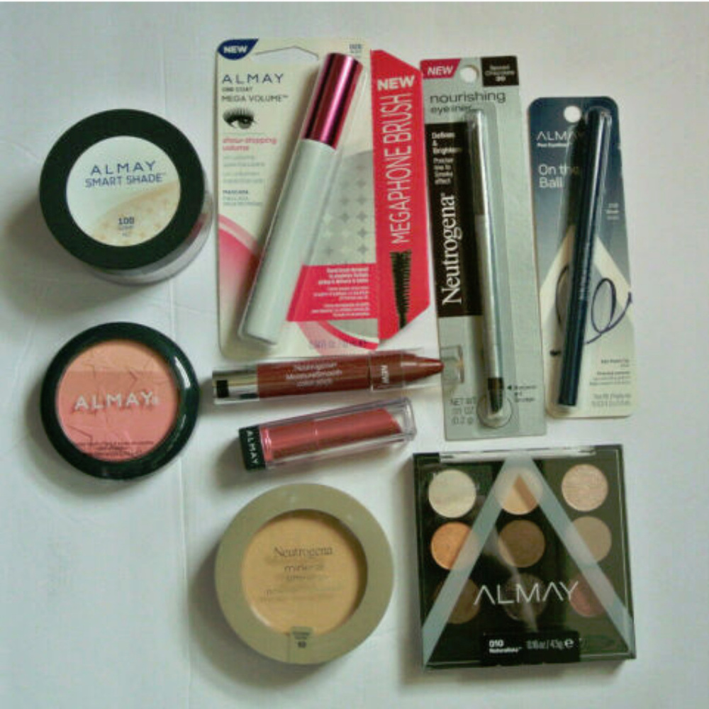 9 Piece Neutogena and Almay Makeup  Lot NEW SEALED